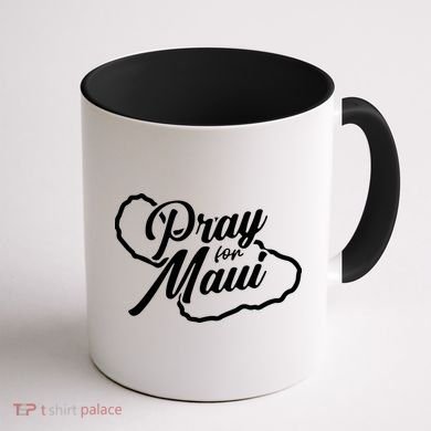 Pray For Maui Gift Coffee Mug back