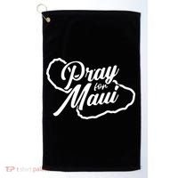 Pray For Maui Gift Golf Towel thumb 0