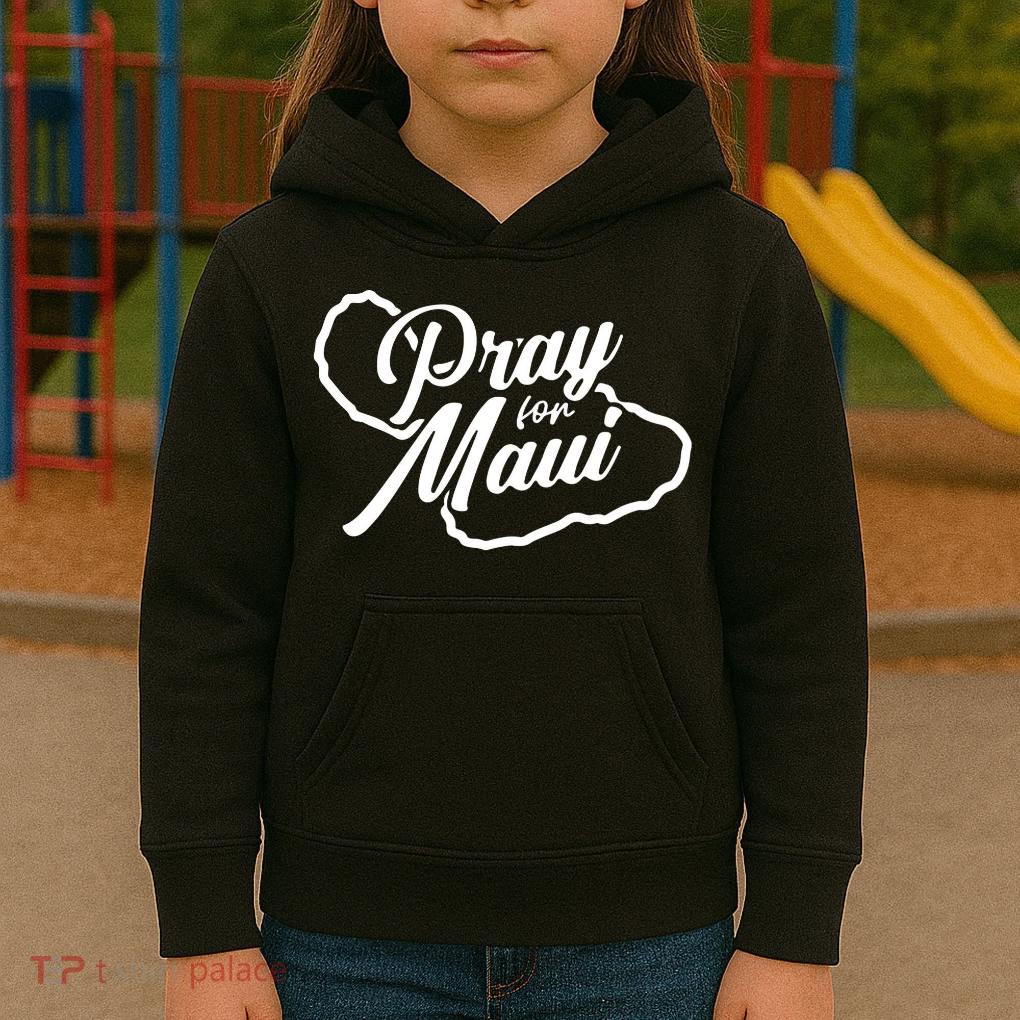Pray For Maui Gift Kids Hoodie