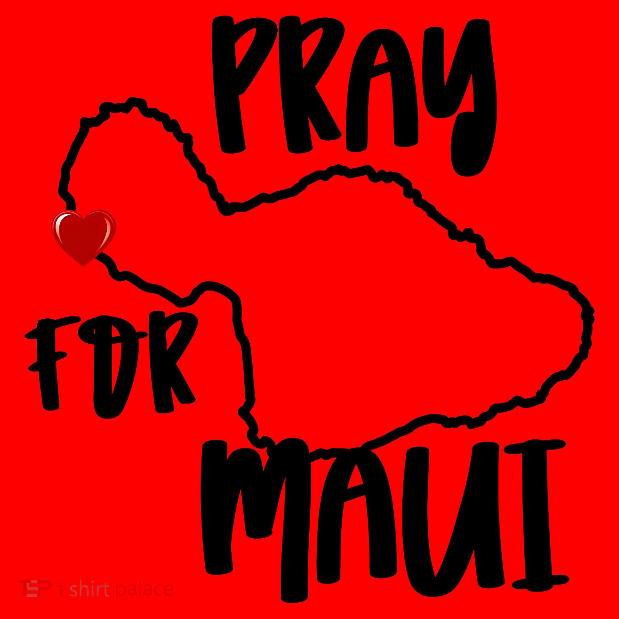 Pray For Maui Hawaii Strong Maui Wildfire Support Men Women Santa Hat