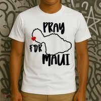 Pray For Maui Hawaii Strong Maui Wildfire Support Men Women T-Shirt thumb 3