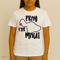 Pray For Maui Hawaii Strong Maui Wildfire Support Men Women T-Shirt thumb 4