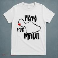 Pray For Maui Hawaii Strong Maui Wildfire Support Men Women T-Shirt thumb 5