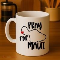 Pray For Maui Hawaii Strong Maui Wildfire Support Men Women Coffee Mug thumb 4
