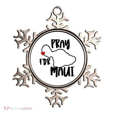 Pray For Maui Hawaii Strong Maui Wildfire Support Men Women Ornament