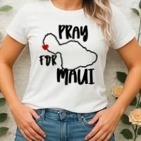 Pray For Maui Hawaii Strong Maui Wildfire Support Men Women Women's T-Shirt thumb 2