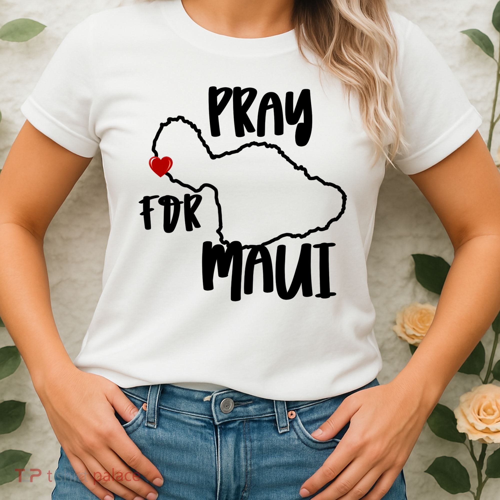 Pray For Maui Hawaii Strong Maui Wildfire Support Men Women Women's T-Shirt