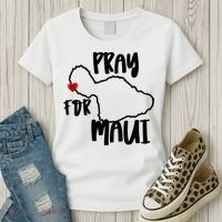 Pray For Maui Hawaii Strong Maui Wildfire Support Men Women Women's T-Shirt thumb 3