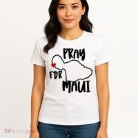 Pray For Maui Hawaii Strong Maui Wildfire Support Men Women Women's T-Shirt thumb 4