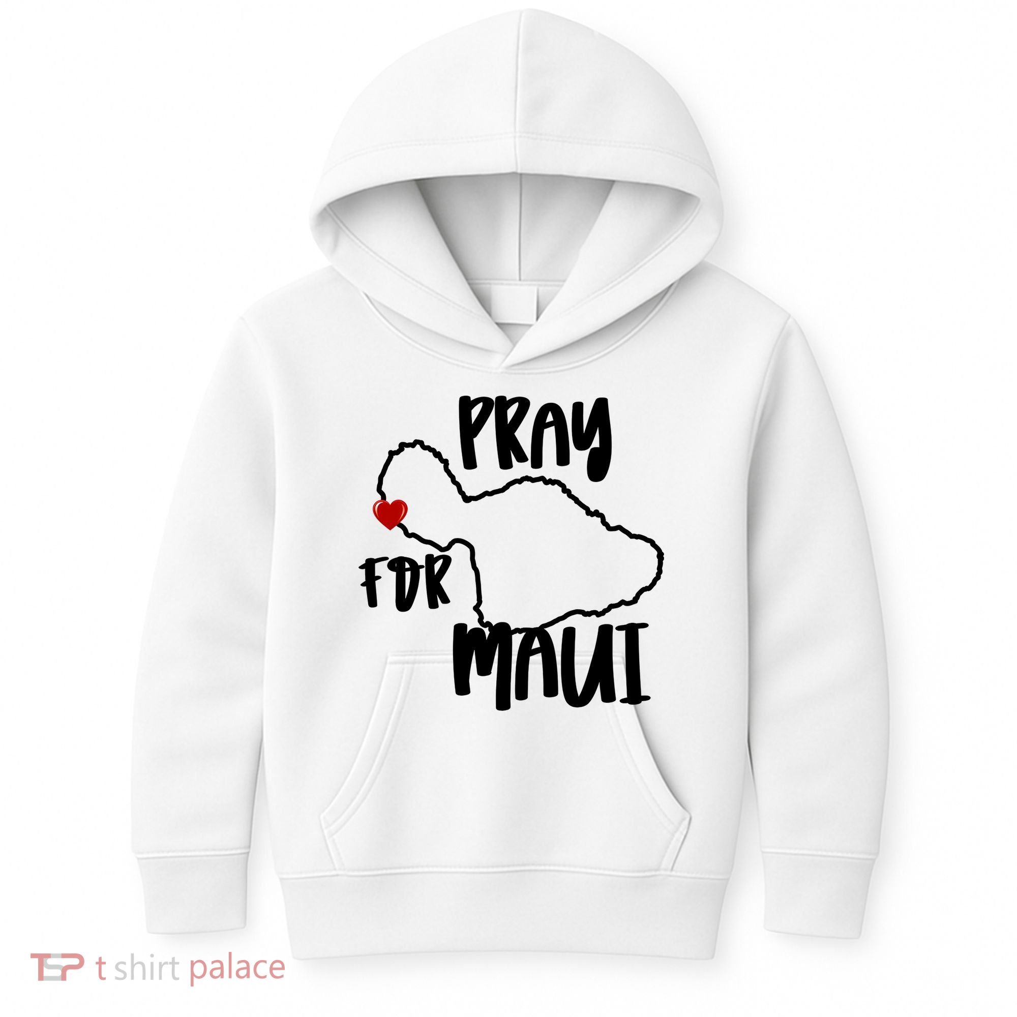 Pray For Maui Hawaii Strong Maui Wildfire Support Men Women Kids Hoodie