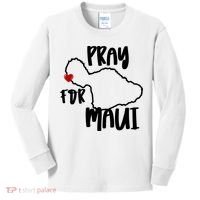 Pray For Maui Hawaii Strong Maui Wildfire Support Men Women Kids Long Sleeve Shirt thumb 0