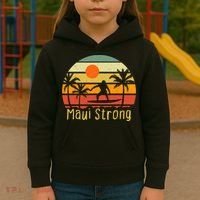 Pray For Maui Hawaii Strong Maui Kids Hoodie thumb 3
