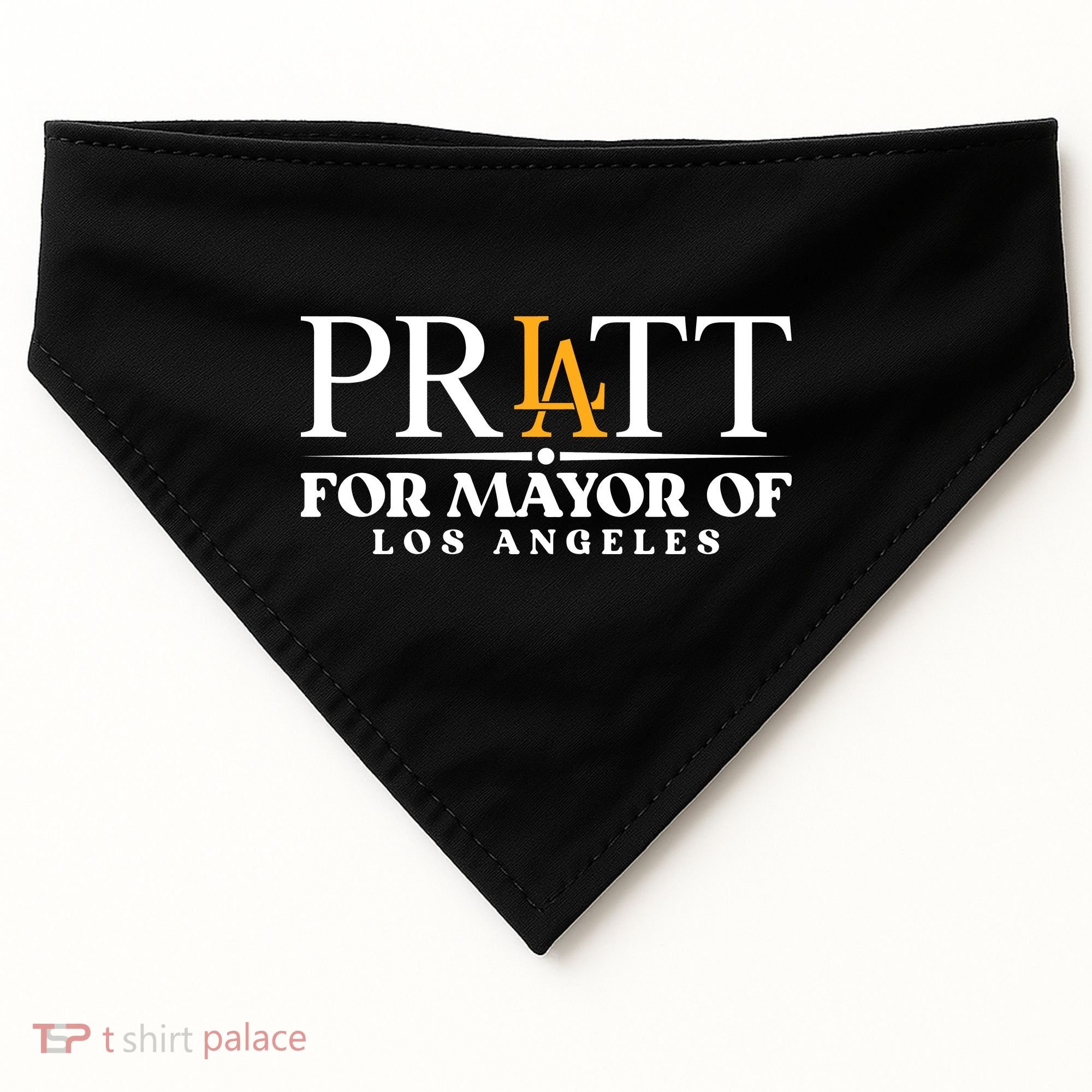 Pratt For Mayor Of Los Angelas LA Pride USA-Made Doggie Bandana