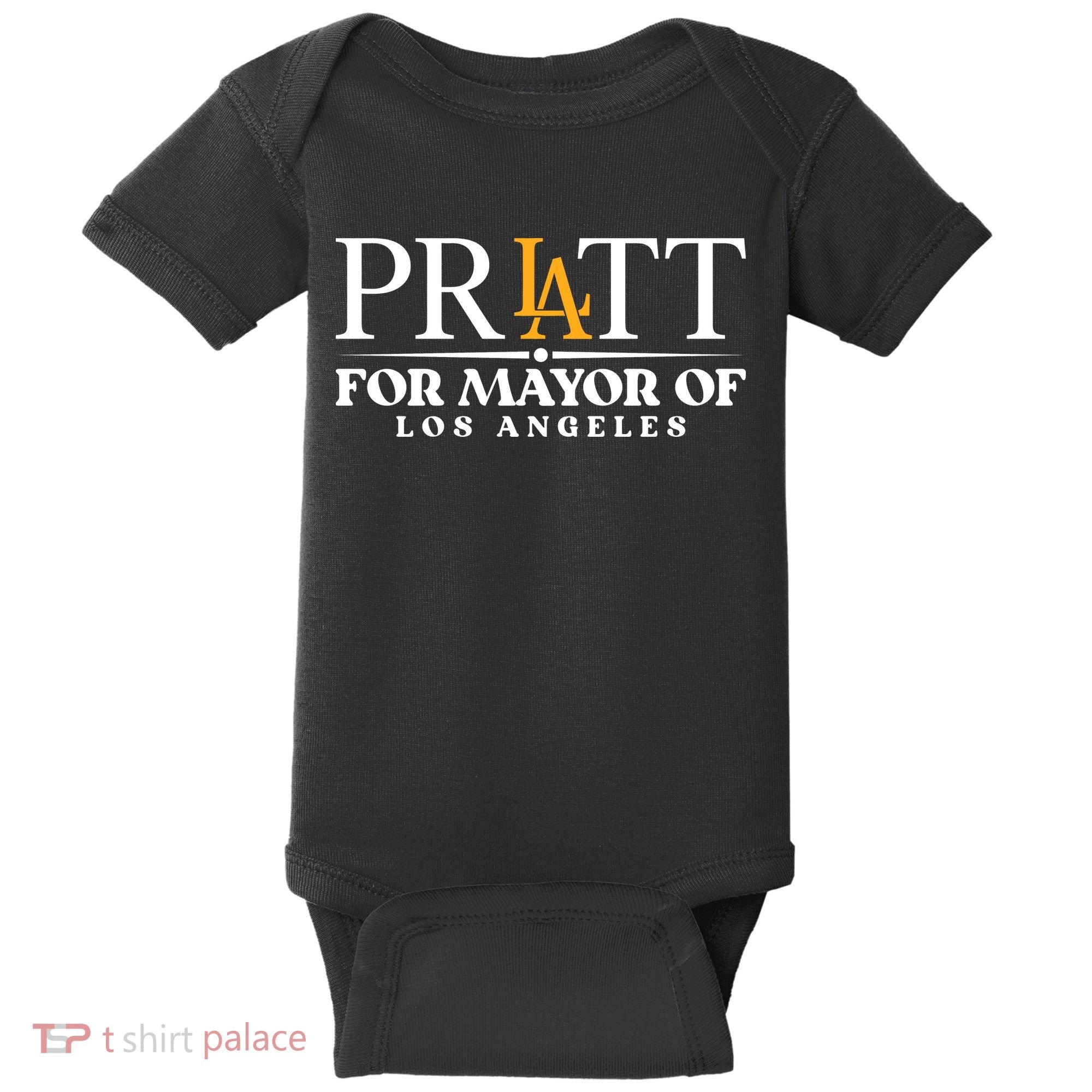 Pratt For Mayor Of Los Angelas LA Pride Baby Bodysuit