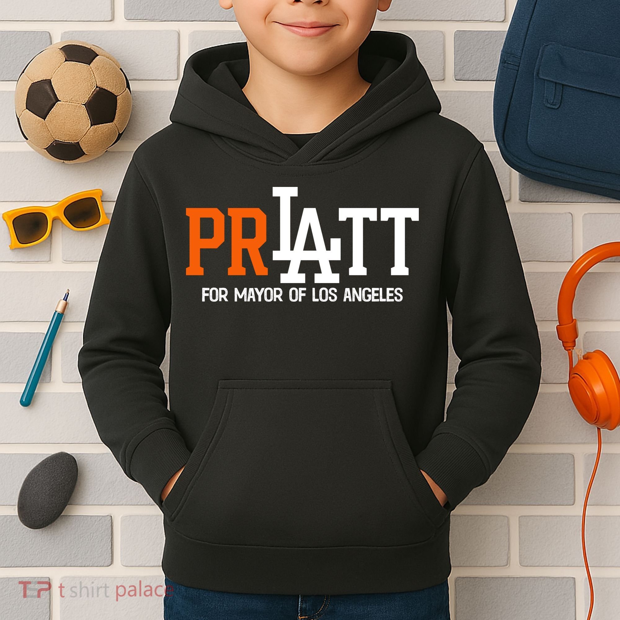 Pratt For Mayor Of Los Angeles Kids Hoodie