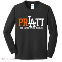 Pratt For Mayor Of Los Angeles Kids Long Sleeve Shirt thumb 0