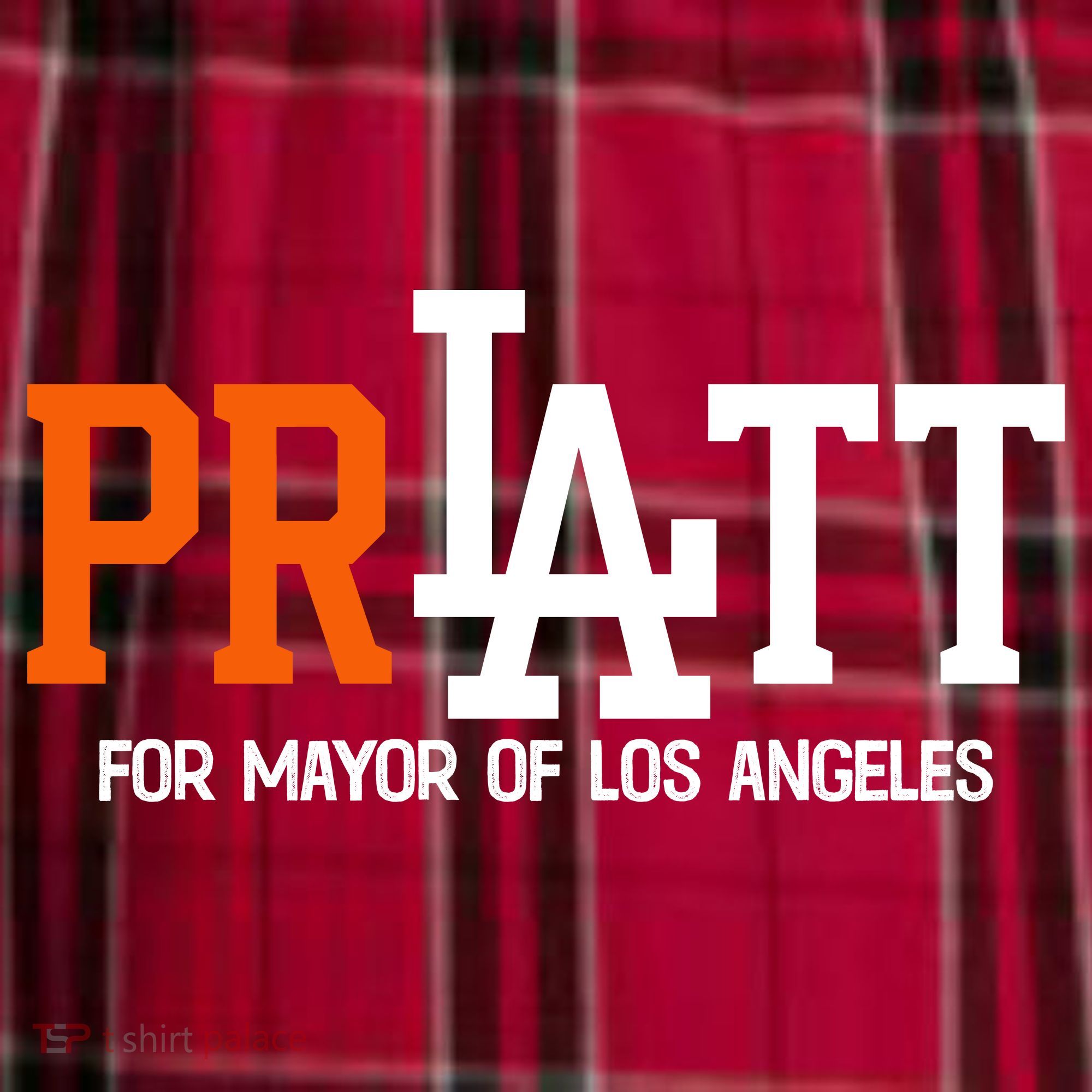 Pratt For Mayor Of Los Angeles Women's Flannel Plaid Pajama Pants