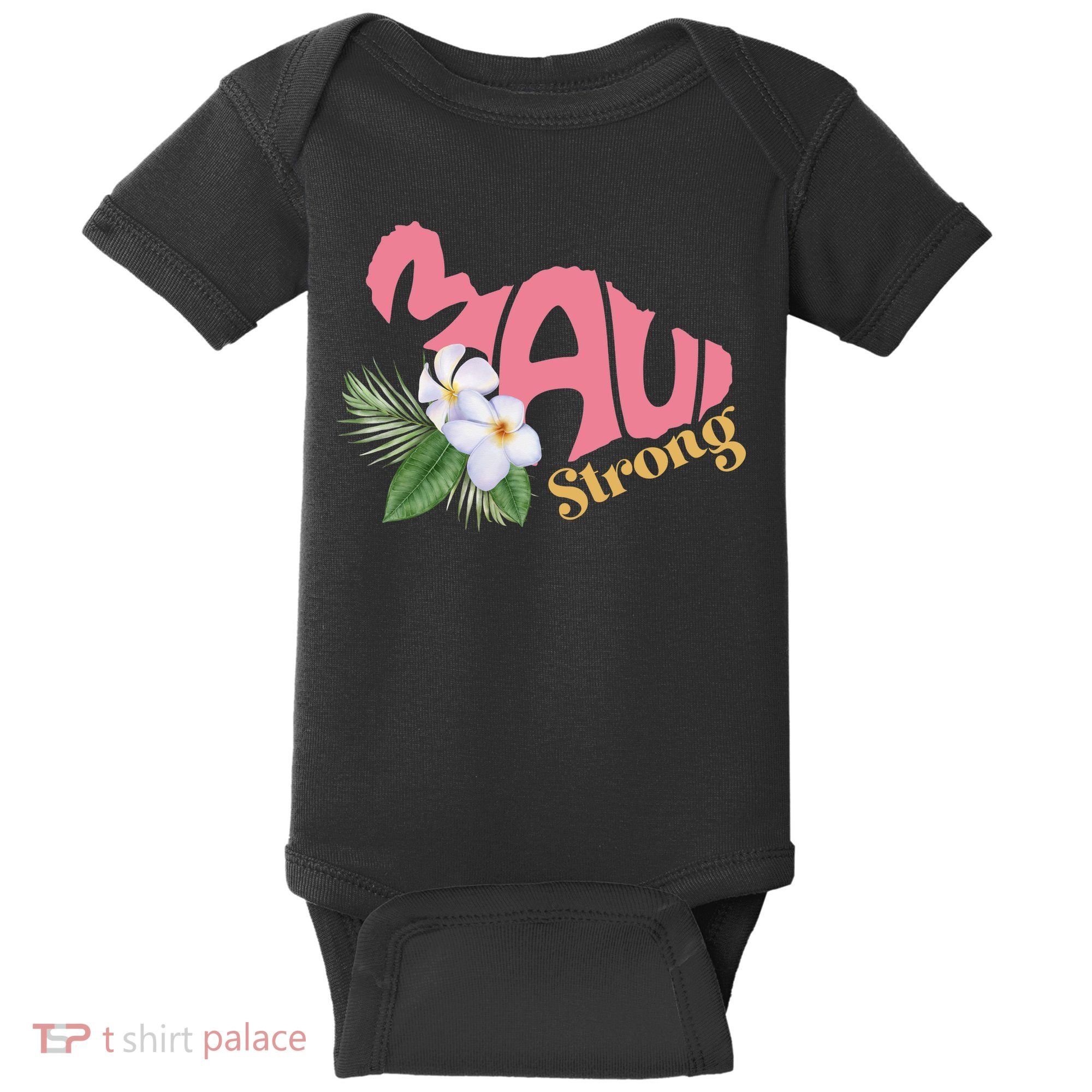 Pray For Maui Strong Hawaii Baby Bodysuit