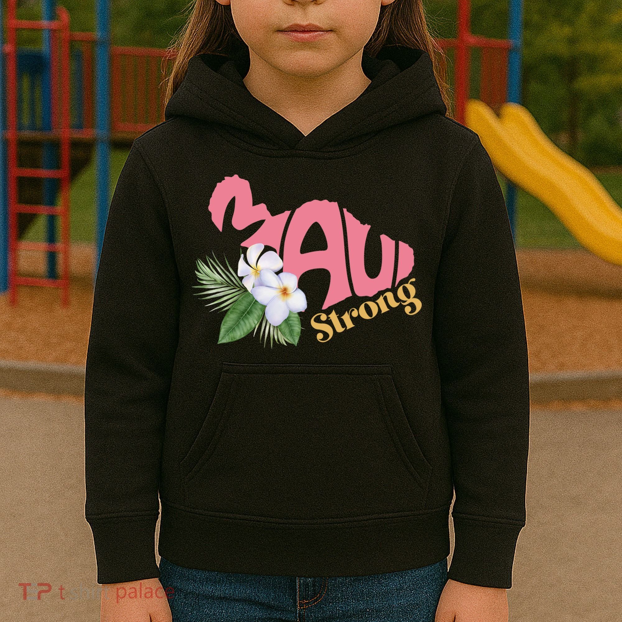 Pray For Maui Strong Hawaii Kids Hoodie