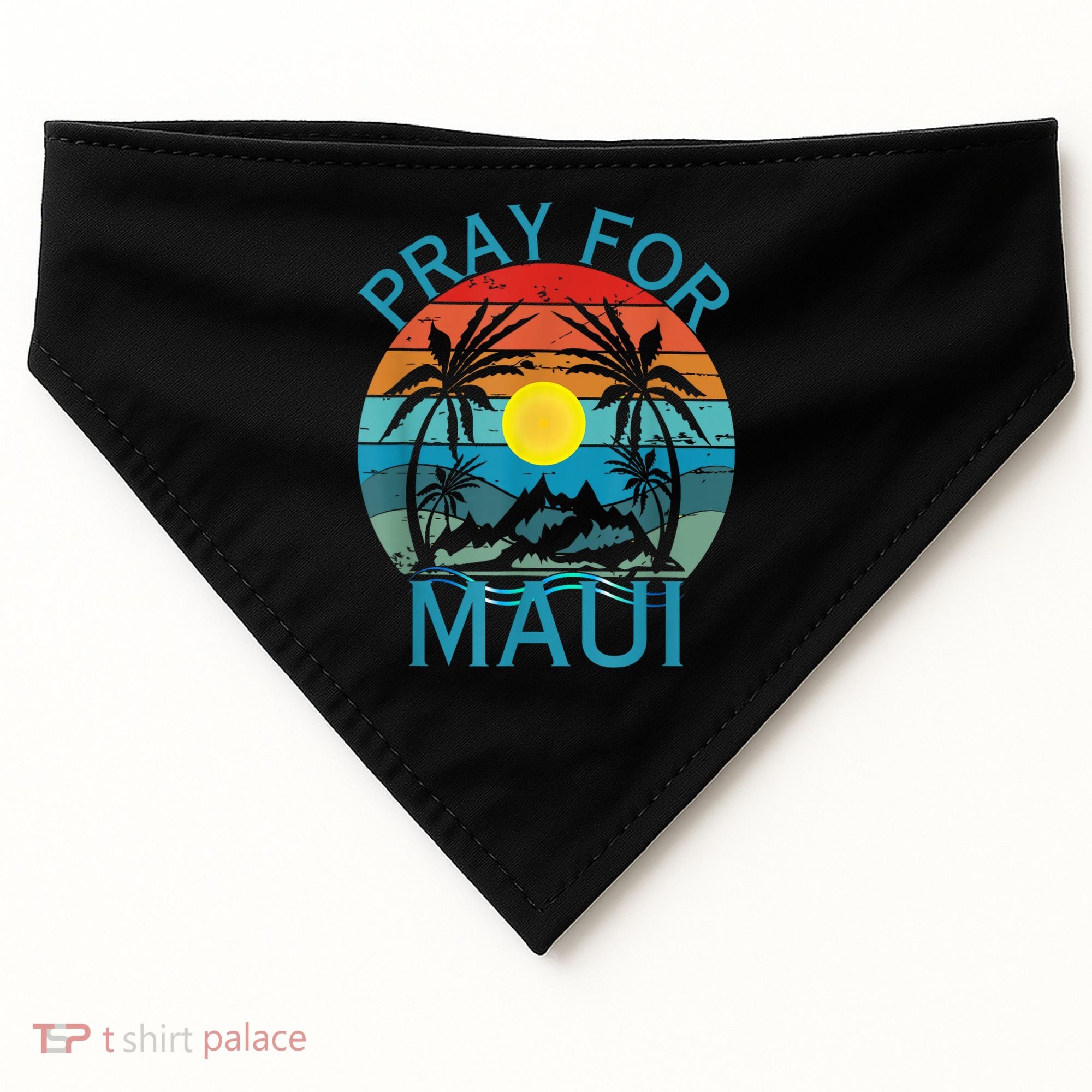Pray For Maui Hawaii Strong USA-Made Doggie Bandana
