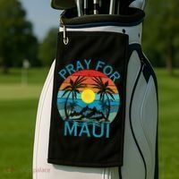 Pray For Maui Hawaii Strong Golf Towel thumb 2