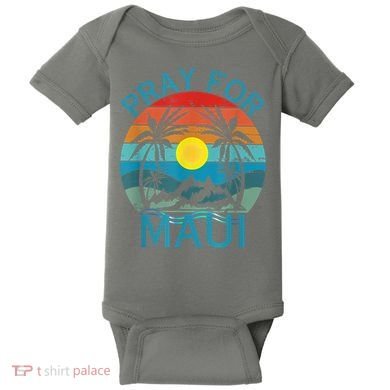 Pray For Maui Hawaii Strong Baby Bodysuit