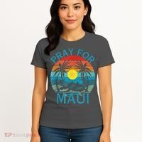 Pray For Maui Hawaii Strong Women's T-Shirt thumb 4