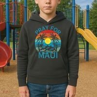 Pray For Maui Hawaii Strong Kids Hoodie thumb 2