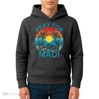 Pray For Maui Hawaii Strong Kids Hoodie thumb 4