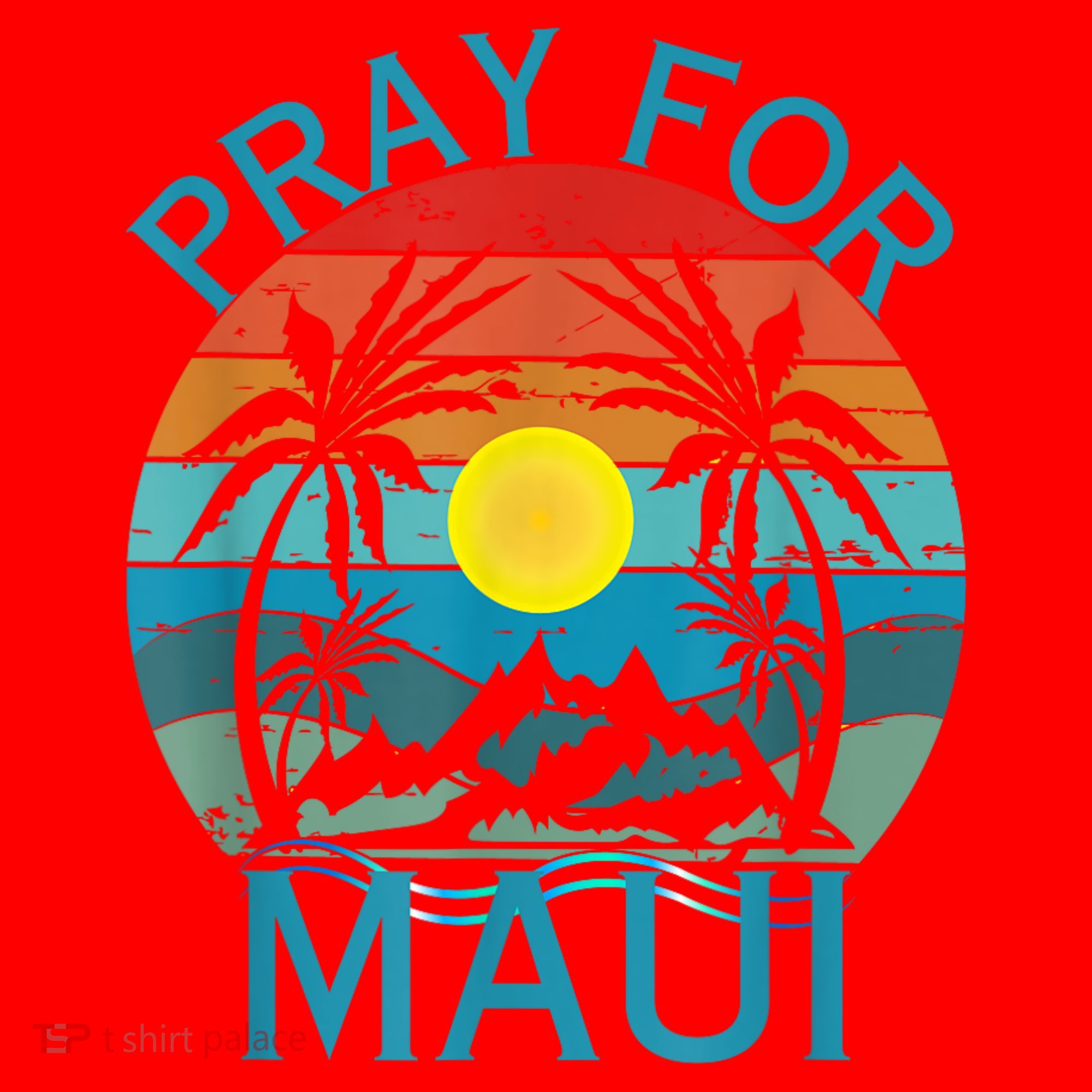 Pray For Maui Hawaii Strong Santa Hat