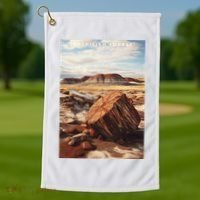 Petrified Forest National Park Golf Towel thumb 1