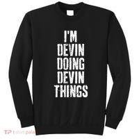 Personalized First Name I'm Devin Doing Devin Things  Sweatshirt thumb 0