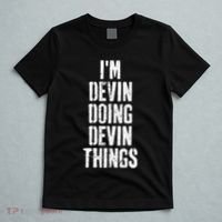 Personalized First Name I'm Devin Doing Devin Things  T-Shirt thumb 5