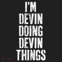 Personalized First Name I'm Devin Doing Devin Things  Beanie thumb 2