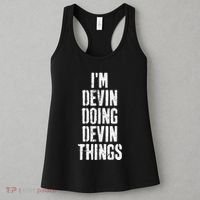 Personalized First Name I'm Devin Doing Devin Things  Women's Tank Top thumb 3