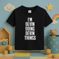 Personalized First Name I'm Devin Doing Devin Things  Toddler T-Shirt thumb 3