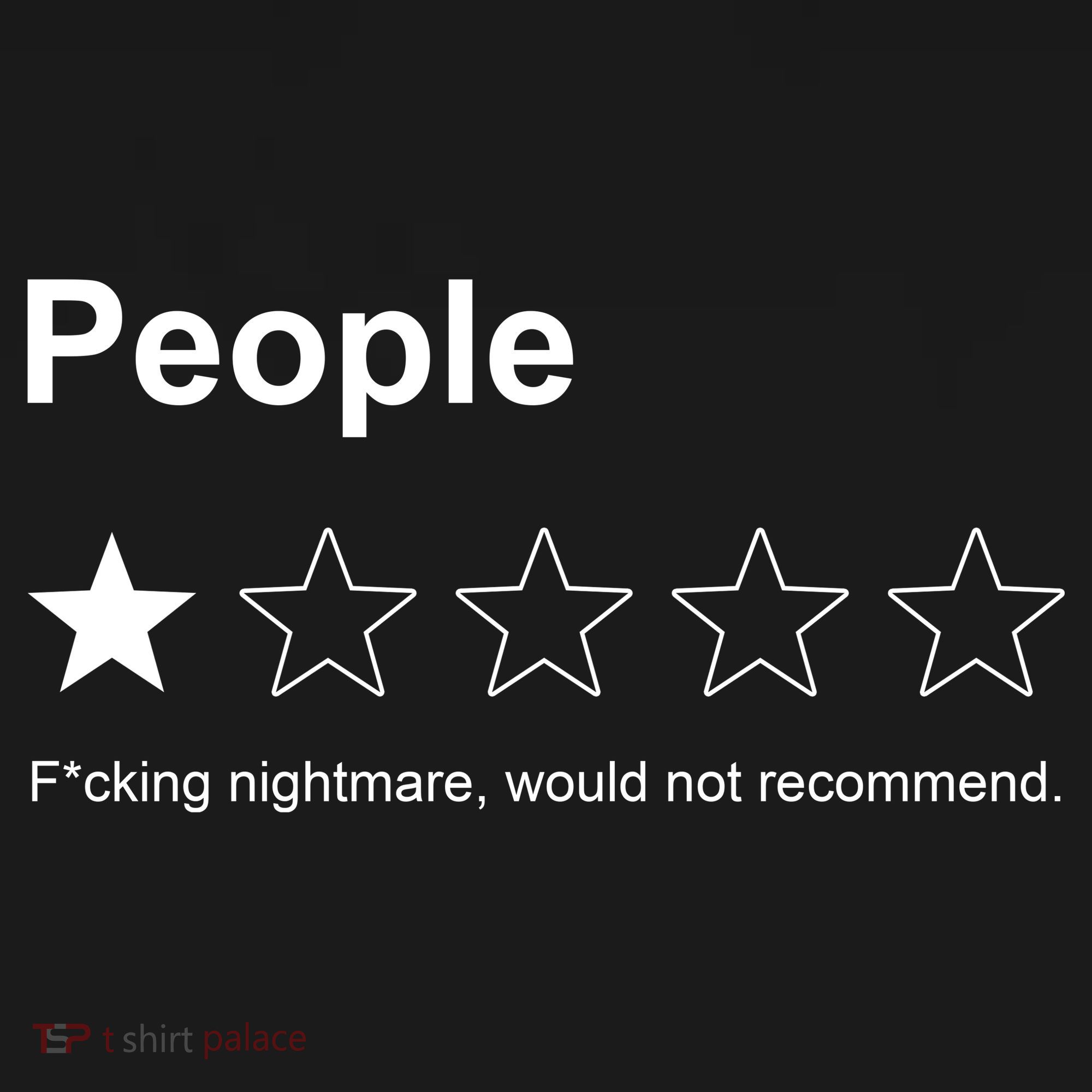 People F*cking Nightmare Would Not Recommend Funny Star Backpack