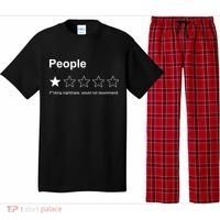 People F*cking Nightmare Would Not Recommend Funny Star Pajama Set thumb 0