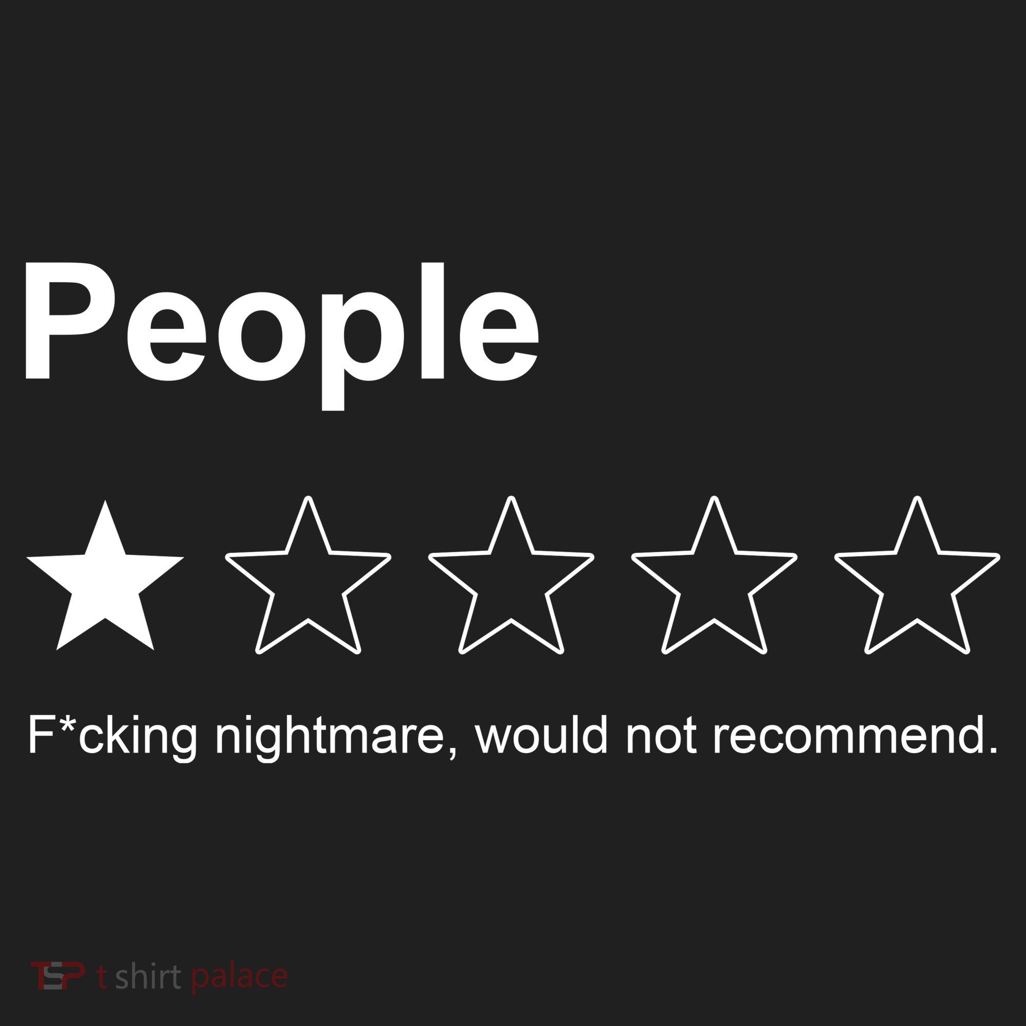 People F*cking Nightmare Would Not Recommend Funny Star Golf Towel