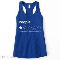 People F*cking Nightmare Would Not Recommend Funny Star Women's Tank Top thumb 0