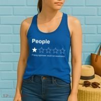 People F*cking Nightmare Would Not Recommend Funny Star Women's Tank Top thumb 2