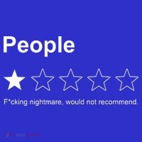 People F*cking Nightmare Would Not Recommend Funny Star Women's Tank Top thumb 5