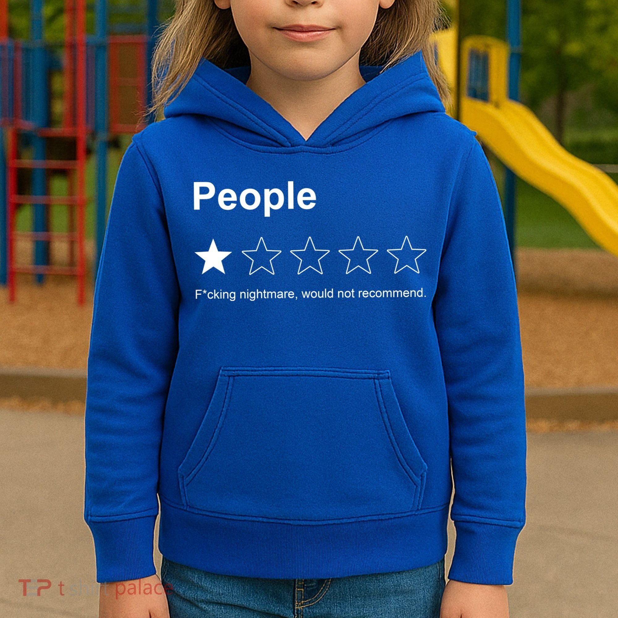 People F*cking Nightmare Would Not Recommend Funny Star Kids Hoodie