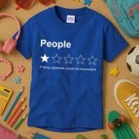 People F*cking Nightmare Would Not Recommend Funny Star Kids T-Shirt thumb 3