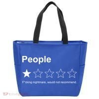 People F*cking Nightmare Would Not Recommend Funny Star Tote Bag thumb 0