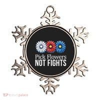 Pick Flowers Not Fights Ornament thumb 0