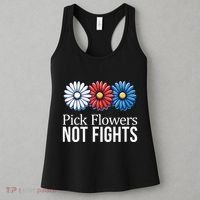 Pick Flowers Not Fights Women's Tank Top thumb 3