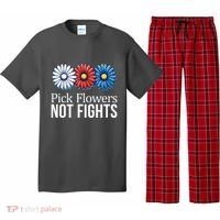 Pick Flowers Not Fights Pajama Set thumb 0