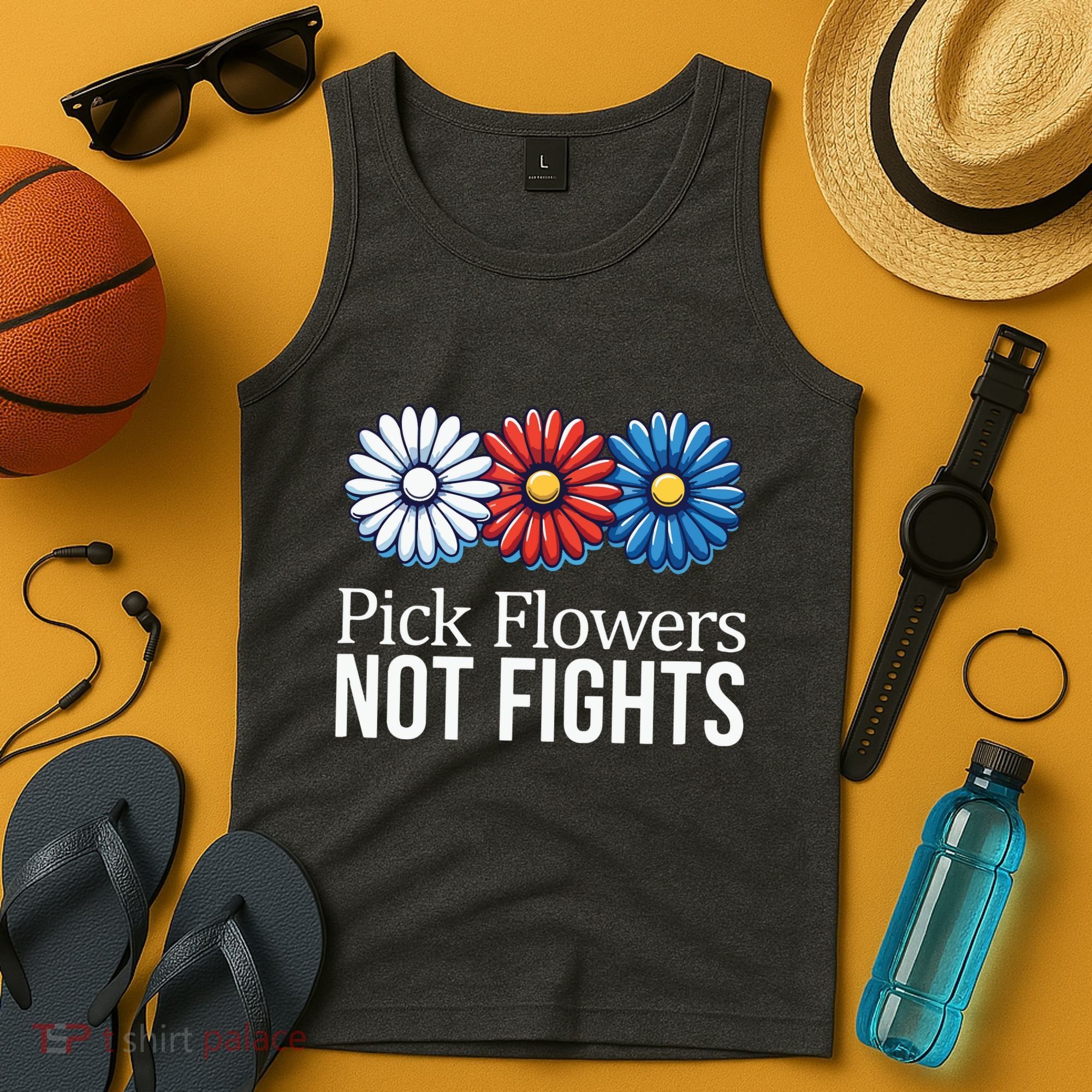 Pick Flowers Not Fights Tank Top