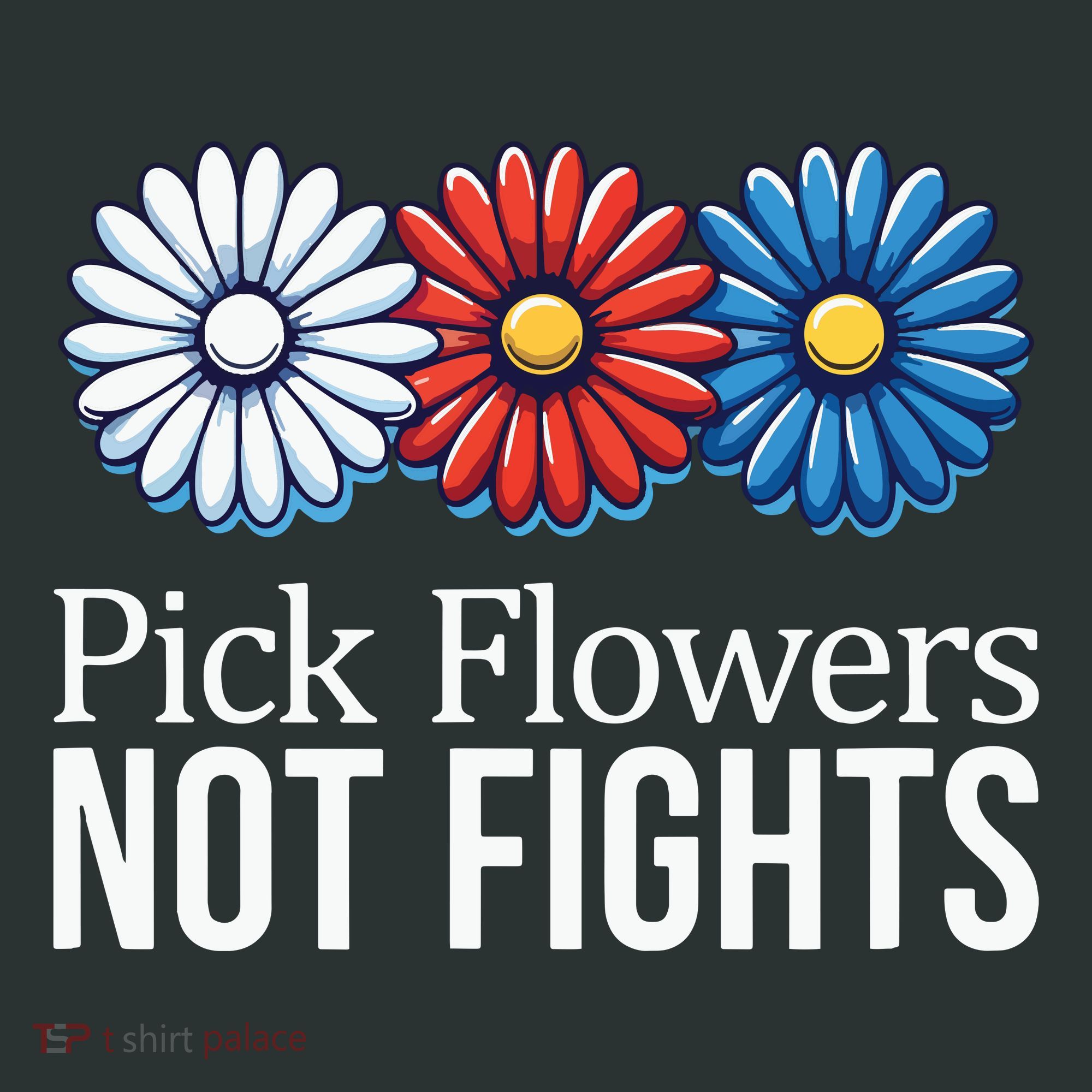 Pick Flowers Not Fights Kids Hoodie
